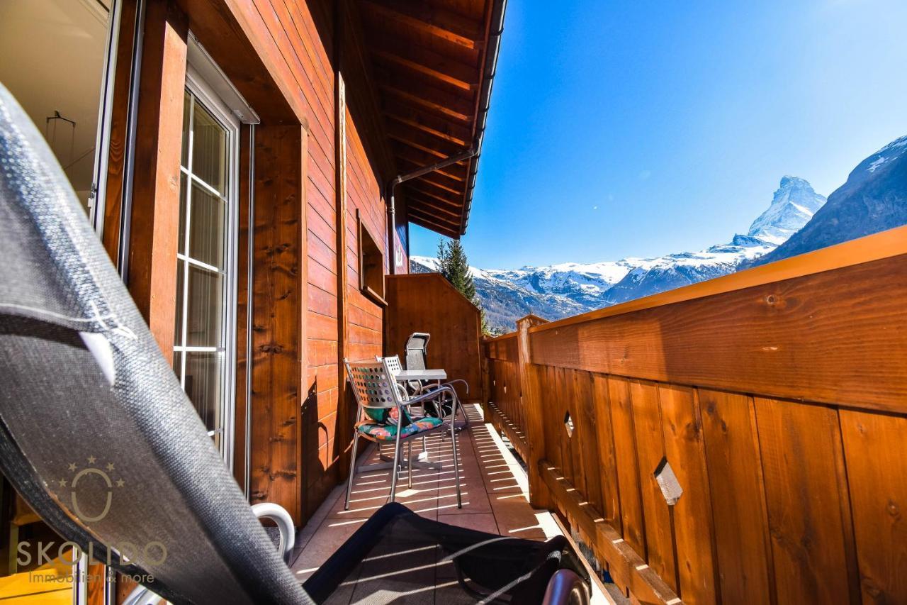 Wohnung In Zermatt Mit Postkarten Matterhornblick Экстерьер фото
