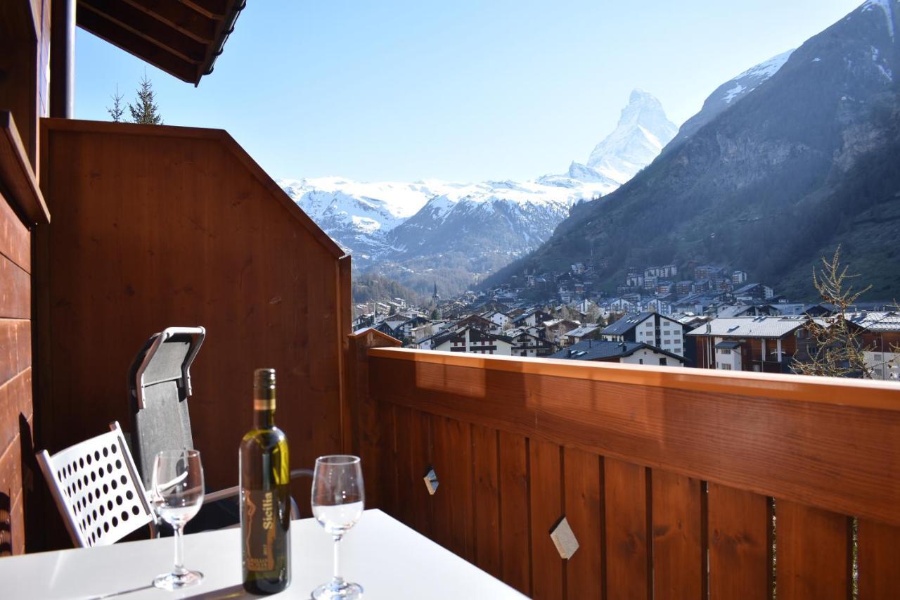 Wohnung In Zermatt Mit Postkarten Matterhornblick Экстерьер фото